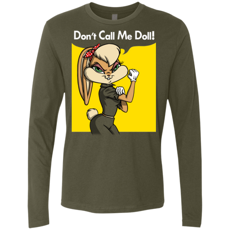 T-Shirts Military Green / S Lola Dont Call me Doll Men's Premium Long Sleeve