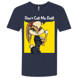 T-Shirts Midnight Navy / X-Small Lola Dont Call me Doll Men's Premium V-Neck