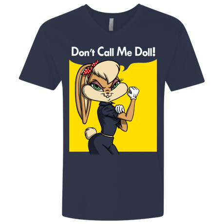 T-Shirts Midnight Navy / X-Small Lola Dont Call me Doll Men's Premium V-Neck