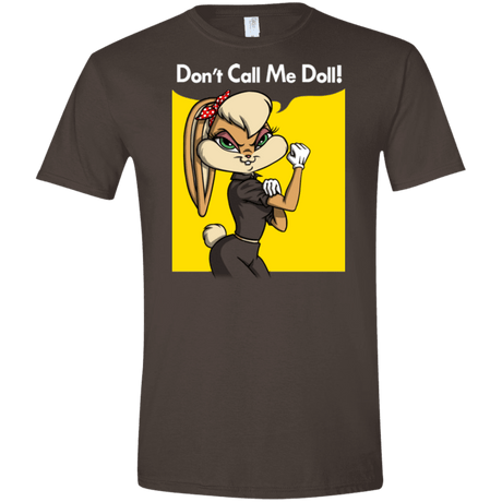T-Shirts Dark Chocolate / S Lola Dont Call me Doll Men's Semi-Fitted Softstyle