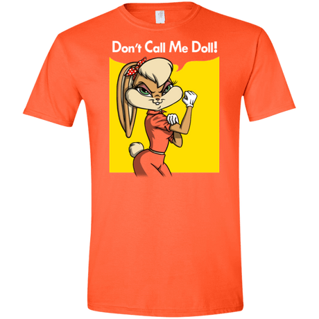 T-Shirts Orange / S Lola Dont Call me Doll Men's Semi-Fitted Softstyle