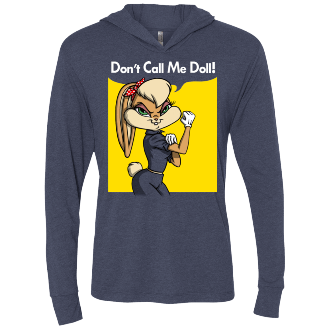 T-Shirts Vintage Navy / X-Small Lola Dont Call me Doll Triblend Long Sleeve Hoodie Tee