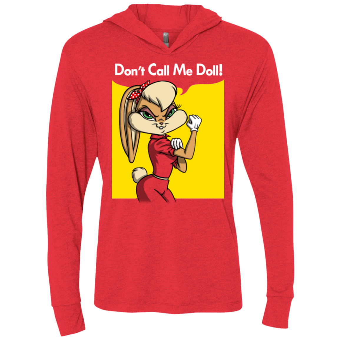 T-Shirts Vintage Red / X-Small Lola Dont Call me Doll Triblend Long Sleeve Hoodie Tee