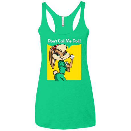T-Shirts Envy / X-Small Lola Dont Call me Doll Women's Triblend Racerback Tank