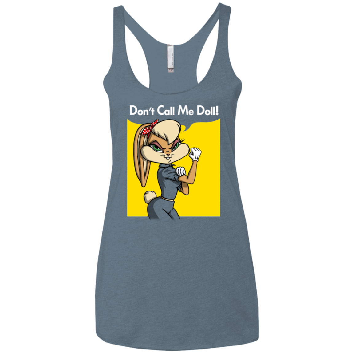T-Shirts Indigo / X-Small Lola Dont Call me Doll Women's Triblend Racerback Tank