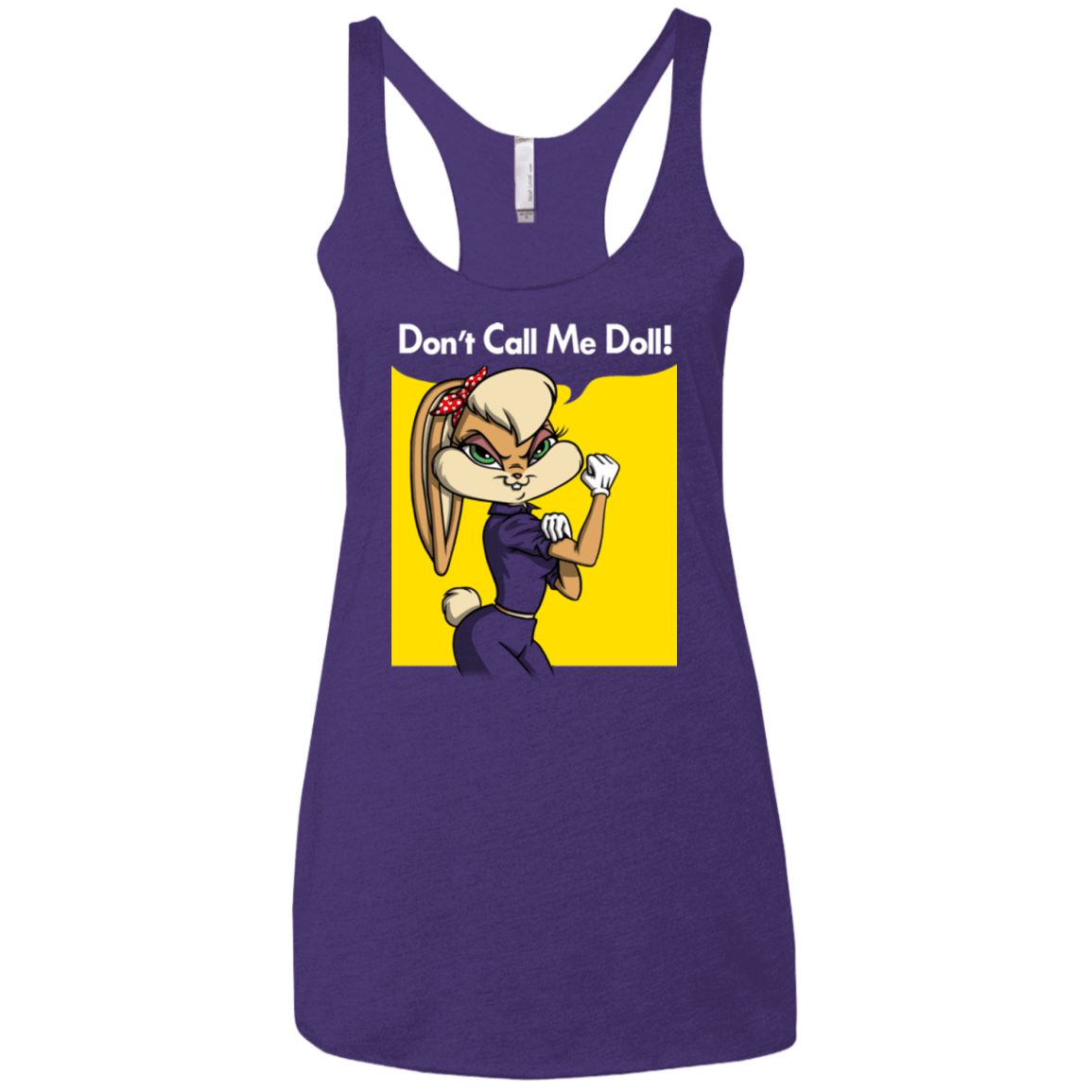 T-Shirts Purple Rush / X-Small Lola Dont Call me Doll Women's Triblend Racerback Tank