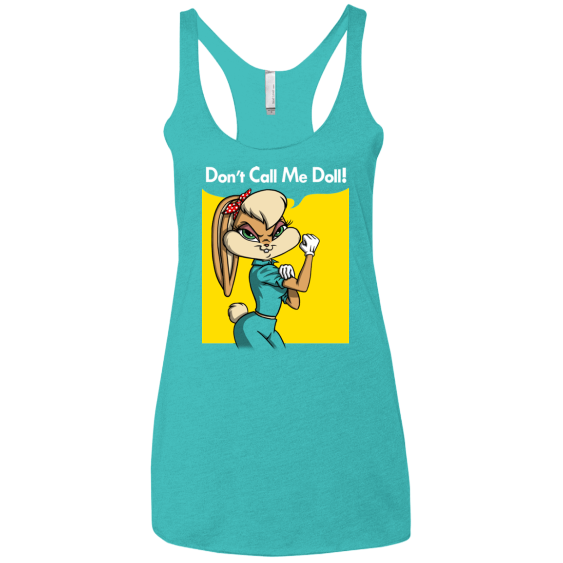 T-Shirts Tahiti Blue / X-Small Lola Dont Call me Doll Women's Triblend Racerback Tank