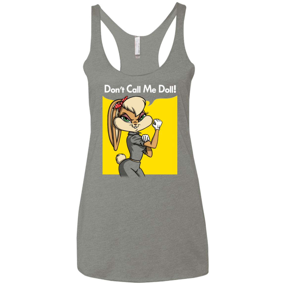 T-Shirts Venetian Grey / X-Small Lola Dont Call me Doll Women's Triblend Racerback Tank