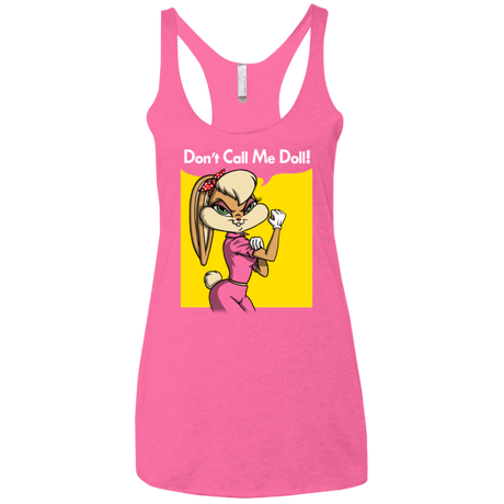 T-Shirts Vintage Pink / X-Small Lola Dont Call me Doll Women's Triblend Racerback Tank