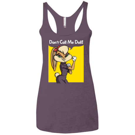 T-Shirts Vintage Purple / X-Small Lola Dont Call me Doll Women's Triblend Racerback Tank