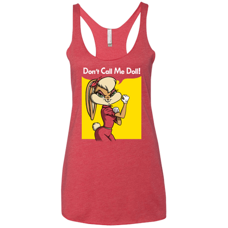T-Shirts Vintage Red / X-Small Lola Dont Call me Doll Women's Triblend Racerback Tank