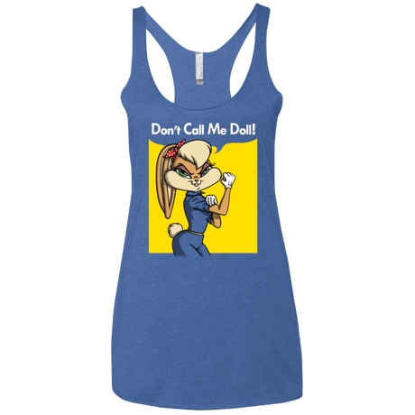 T-Shirts Vintage Royal / X-Small Lola Dont Call me Doll Women's Triblend Racerback Tank