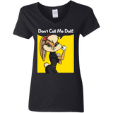 T-Shirts Black / S Lola Dont Call me Doll Women's V-Neck T-Shirt