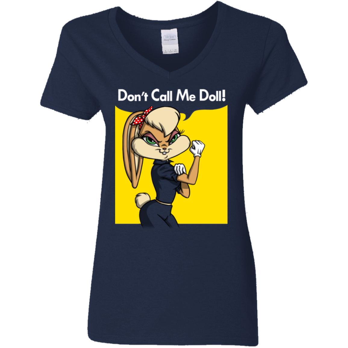 T-Shirts Navy / S Lola Dont Call me Doll Women's V-Neck T-Shirt