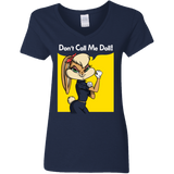 T-Shirts Navy / S Lola Dont Call me Doll Women's V-Neck T-Shirt