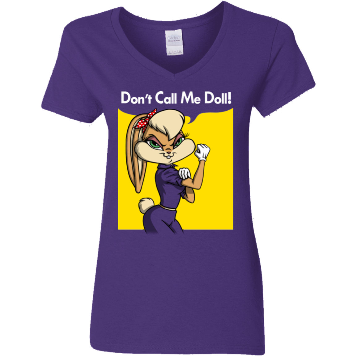 T-Shirts Purple / S Lola Dont Call me Doll Women's V-Neck T-Shirt