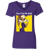 T-Shirts Purple / S Lola Dont Call me Doll Women's V-Neck T-Shirt