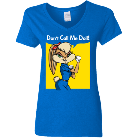 T-Shirts Royal / S Lola Dont Call me Doll Women's V-Neck T-Shirt