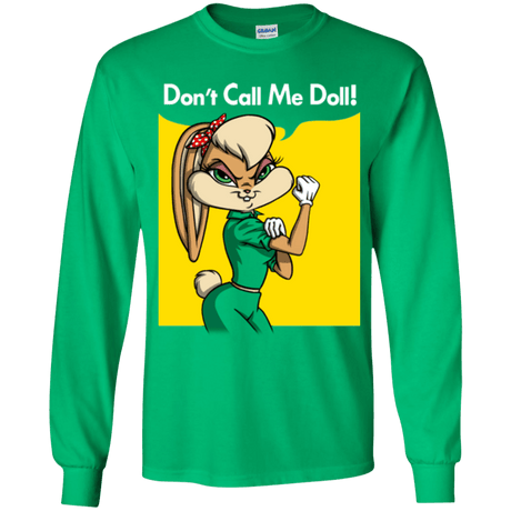 T-Shirts Irish Green / YS Lola Dont Call me Doll Youth Long Sleeve T-Shirt