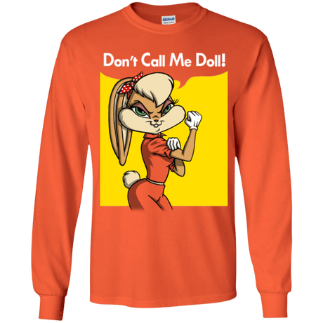 T-Shirts Orange / YS Lola Dont Call me Doll Youth Long Sleeve T-Shirt