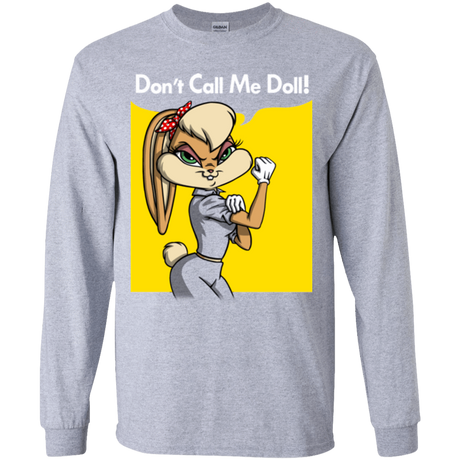 T-Shirts Sport Grey / YS Lola Dont Call me Doll Youth Long Sleeve T-Shirt