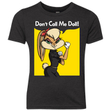 T-Shirts Vintage Black / YXS Lola Dont Call me Doll Youth Triblend T-Shirt