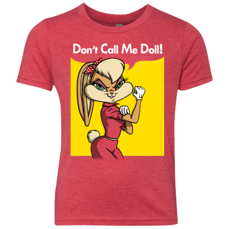T-Shirts Vintage Red / YXS Lola Dont Call me Doll Youth Triblend T-Shirt