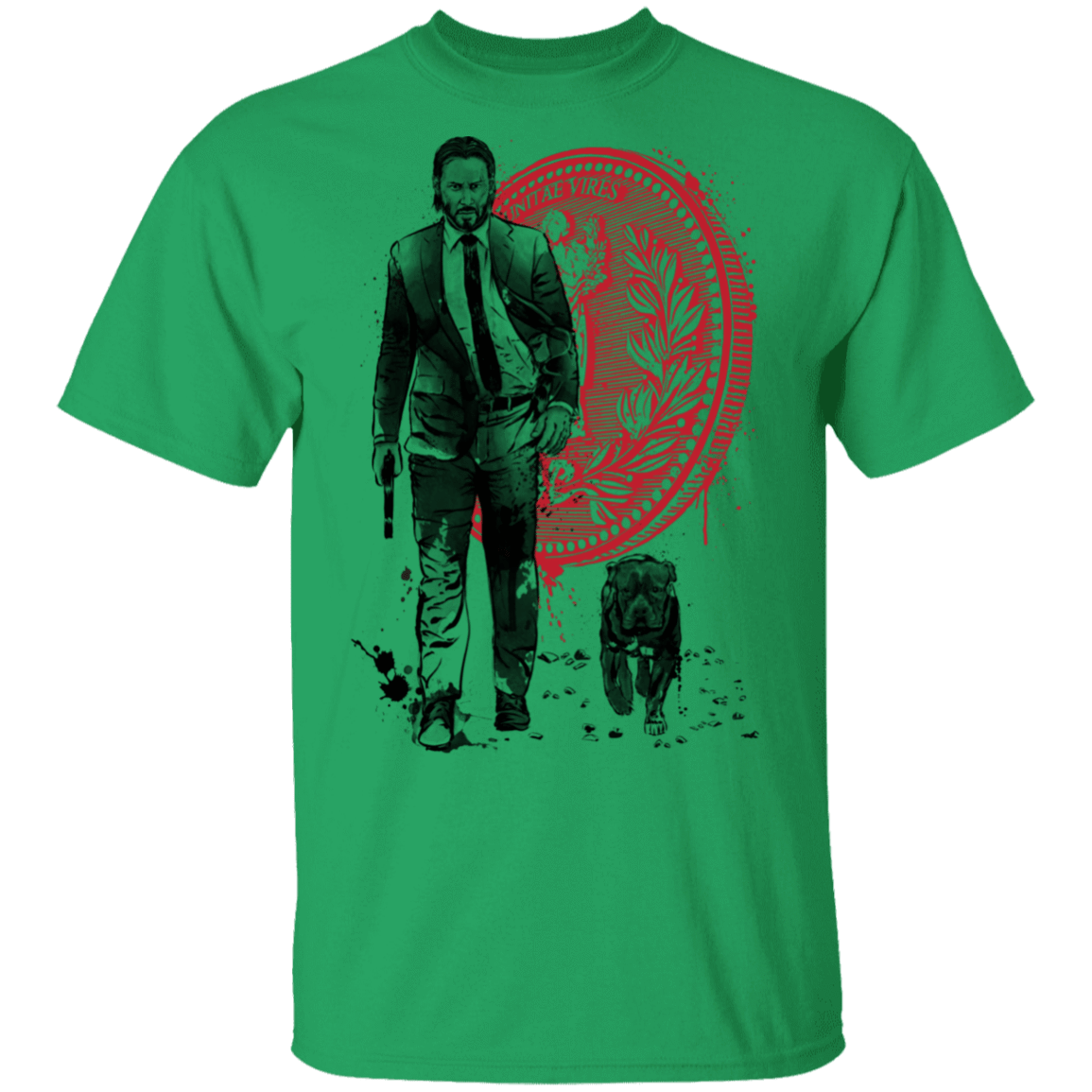 T-Shirts Irish Green / S Lone Hitman and Cub T-Shirt