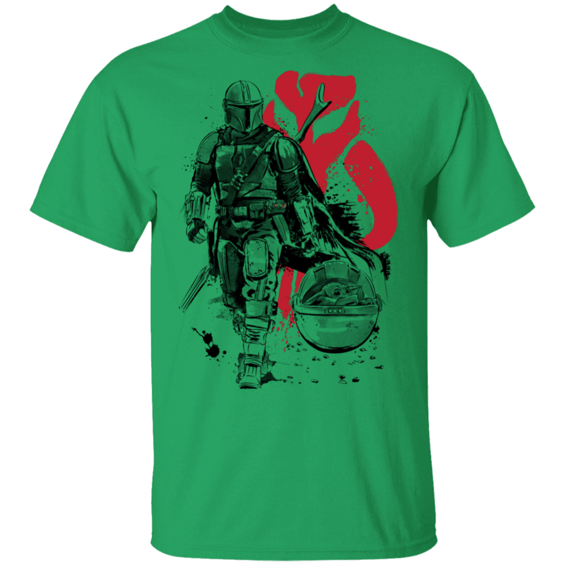 T-Shirts Irish Green / S Lone Hunter and Cub T-Shirt