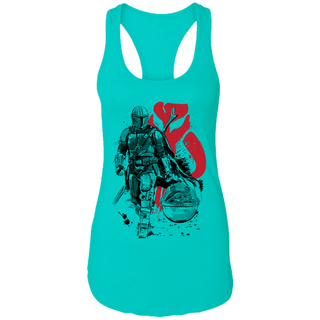 T-Shirts Tahiti Blue / X-Small Lone Hunter and Cub Women's Premium Racerback Tank
