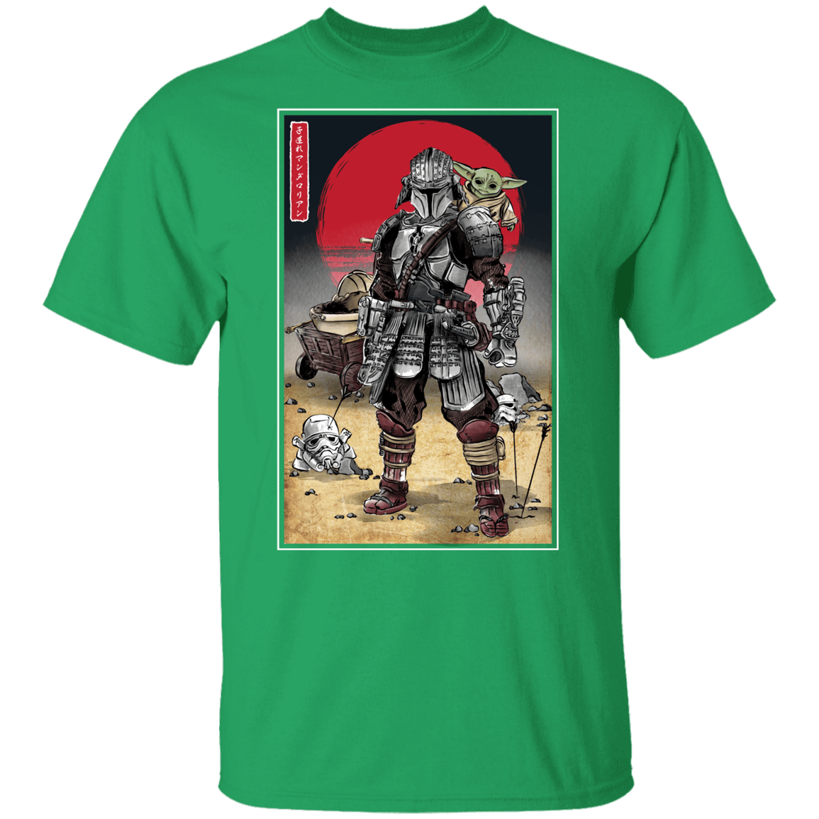 T-Shirts Irish Green / YXS Lone Ronin and Cub Youth T-Shirt