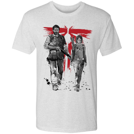 T-Shirts Heather White / S Lone Survivor and Cub Men's Triblend T-Shirt