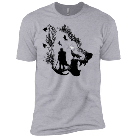 T-Shirts Heather Grey / YXS Lone wolf Boys Premium T-Shirt