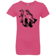 T-Shirts Hot Pink / YXS Lone wolf Girls Premium T-Shirt