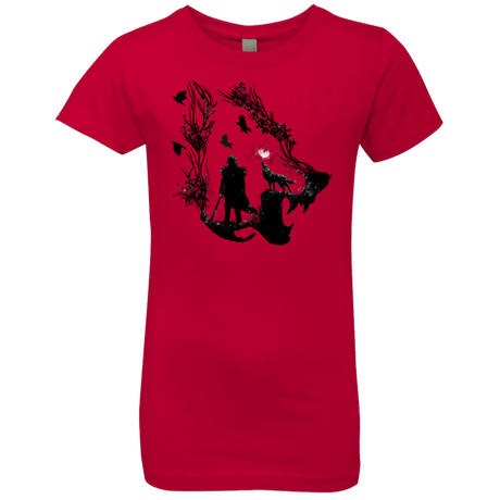 T-Shirts Red / YXS Lone wolf Girls Premium T-Shirt