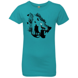 T-Shirts Tahiti Blue / YXS Lone wolf Girls Premium T-Shirt