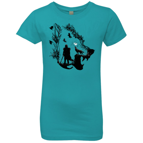 T-Shirts Tahiti Blue / YXS Lone wolf Girls Premium T-Shirt