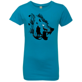 T-Shirts Turquoise / YXS Lone wolf Girls Premium T-Shirt