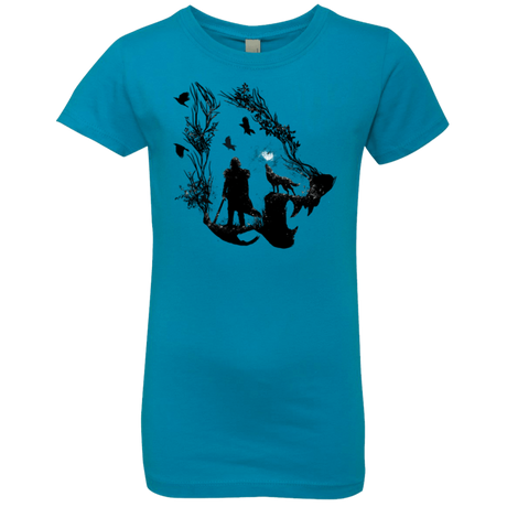 T-Shirts Turquoise / YXS Lone wolf Girls Premium T-Shirt