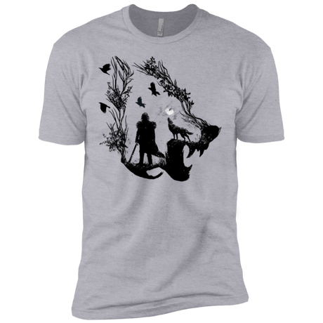 T-Shirts Heather Grey / X-Small Lone wolf Men's Premium T-Shirt