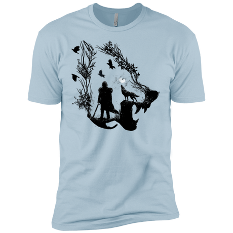 T-Shirts Light Blue / X-Small Lone wolf Men's Premium T-Shirt