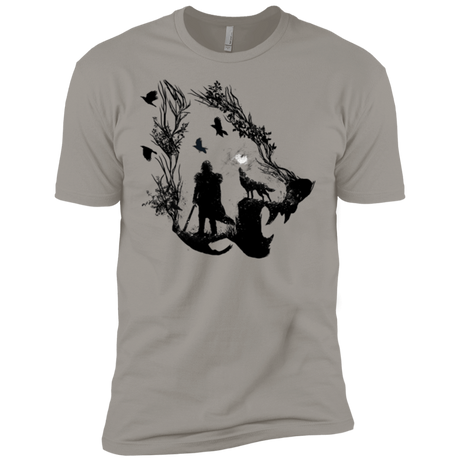 T-Shirts Light Grey / X-Small Lone wolf Men's Premium T-Shirt