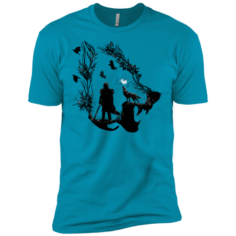 T-Shirts Turquoise / X-Small Lone wolf Men's Premium T-Shirt
