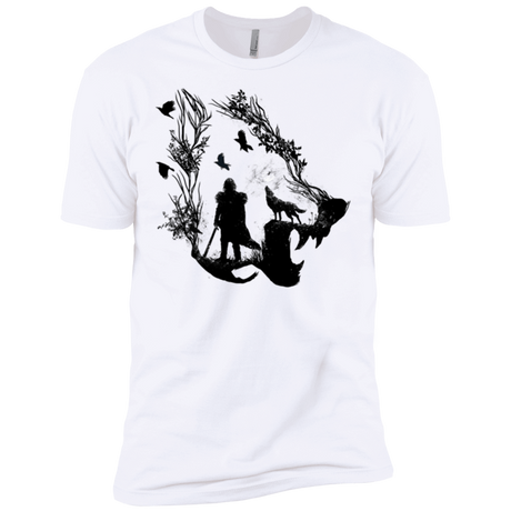 T-Shirts White / X-Small Lone wolf Men's Premium T-Shirt
