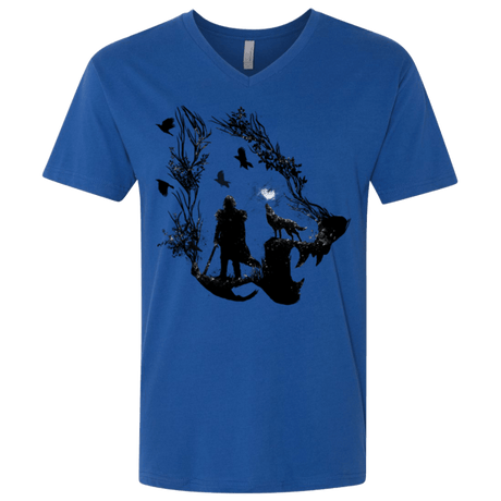 T-Shirts Royal / X-Small Lone wolf Men's Premium V-Neck
