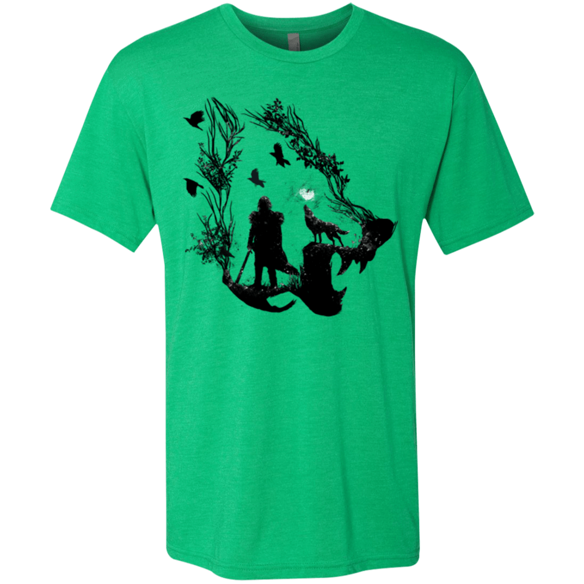 T-Shirts Envy / Small Lone wolf Men's Triblend T-Shirt