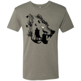 T-Shirts Venetian Grey / Small Lone wolf Men's Triblend T-Shirt