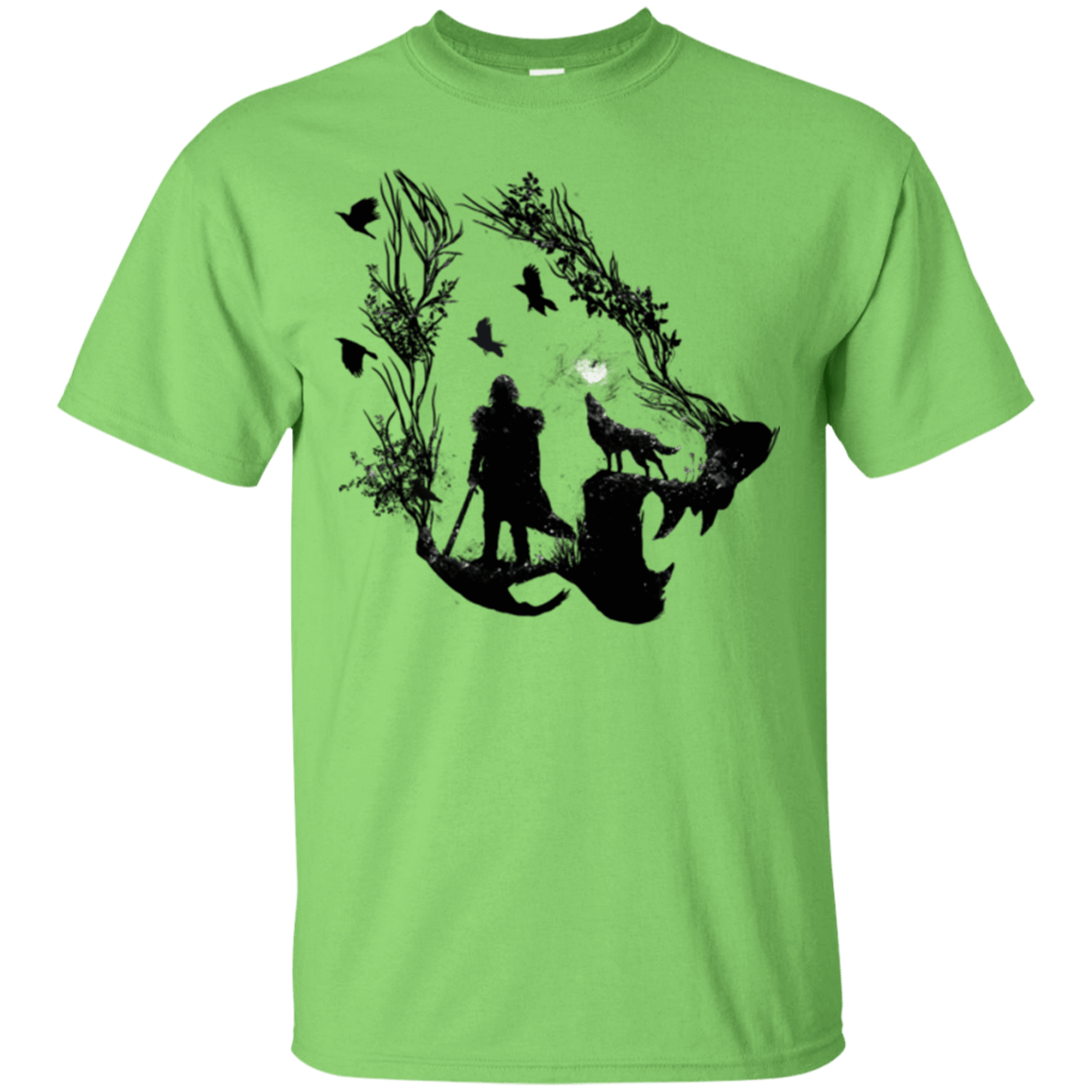 T-Shirts Lime / Small Lone wolf T-Shirt