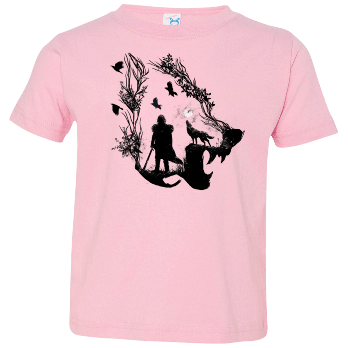 T-Shirts Pink / 2T Lone wolf Toddler Premium T-Shirt