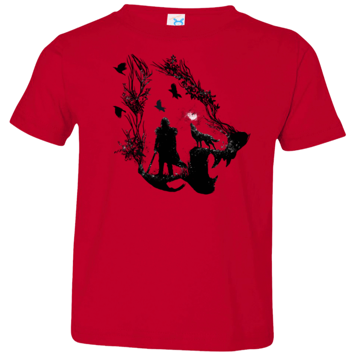 T-Shirts Red / 2T Lone wolf Toddler Premium T-Shirt